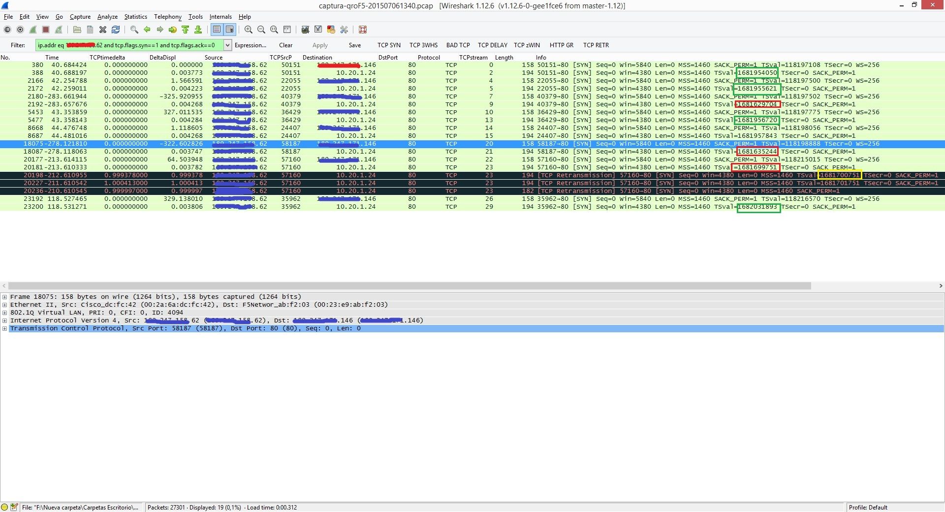 TCP SYN Drop is this PAWS? DevCentral