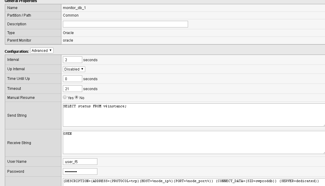 problem to configure healt monitor oracle !!!!!!!!!!!!!! help | DevCentral