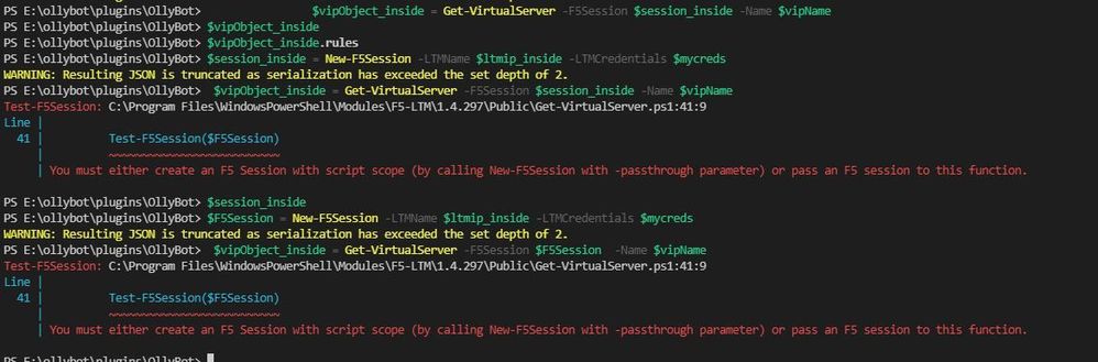 trying to pass the F5 session