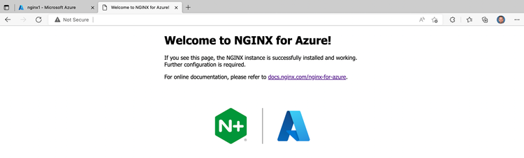 NGINXaaS for Azure Hello World Page