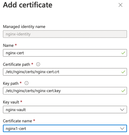 Add Certificate to NGINX Instance