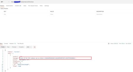 Fig 1: API exposing social security numbers